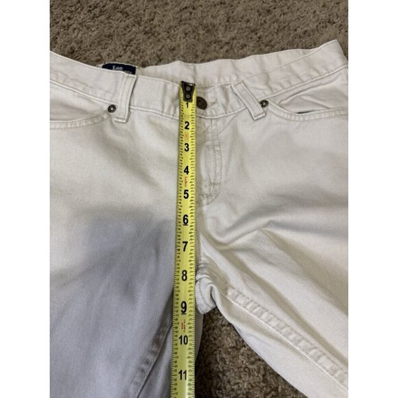 LEE DUNGAREES Vintage Hipster Low Rise Flared Jean Pants 30x31 Y2k 90’s Western - Picture 9 of 11